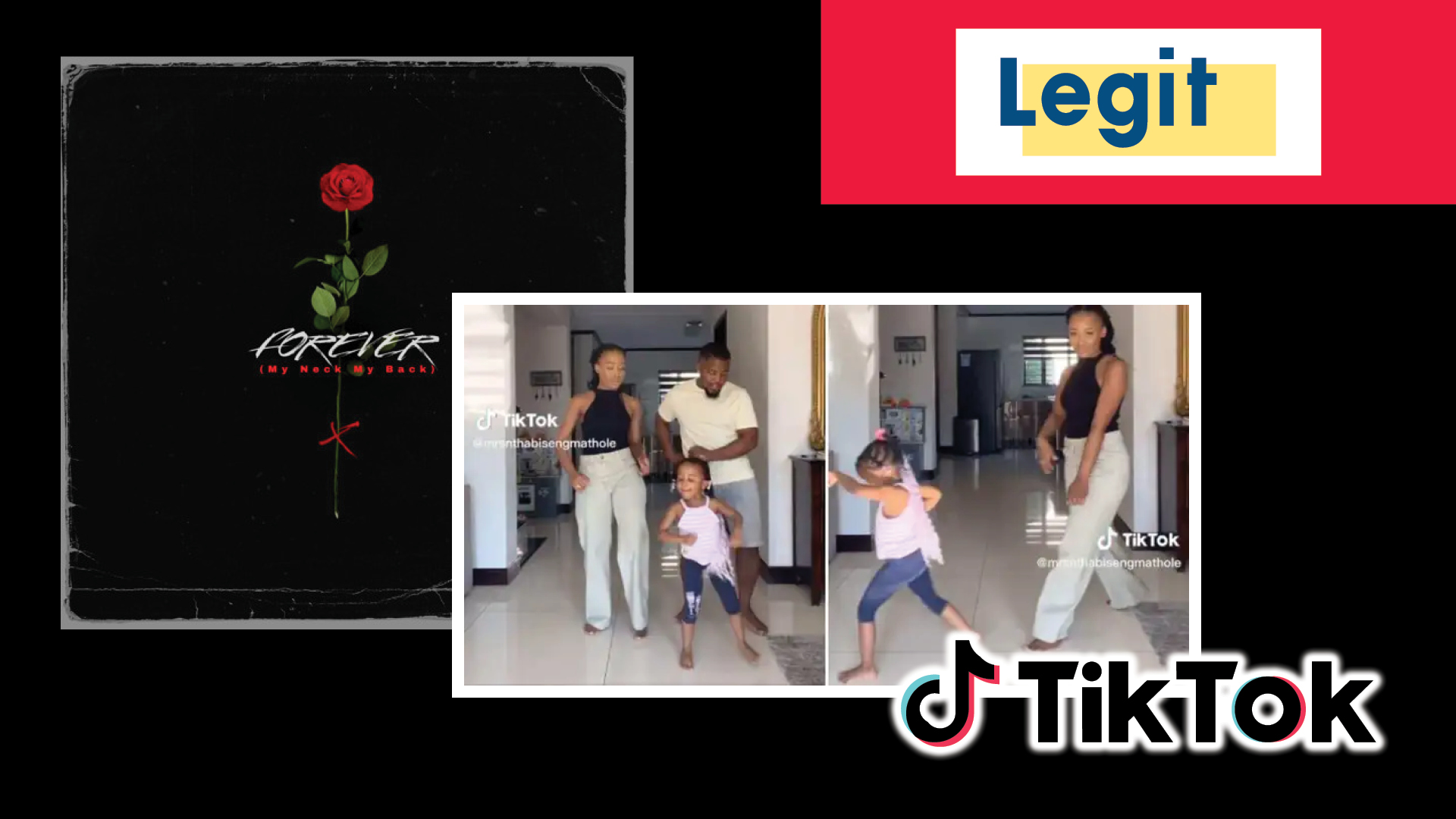 Husband Won the Challenge: Father, Mum & Kid Dance to Viral TikTok My Neck My Back Song in Video via legit.ng